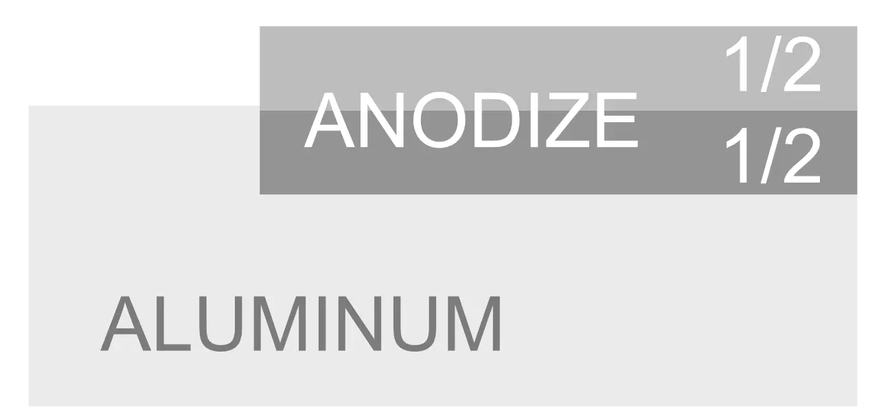 Anodising layers Hard anodising Anodising layers Hard anodising